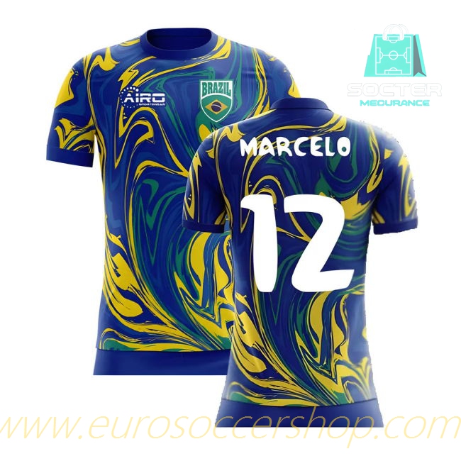 FIFA Approved 2025-2026 Season Brazil NT Away Libero (Marcelo 12)