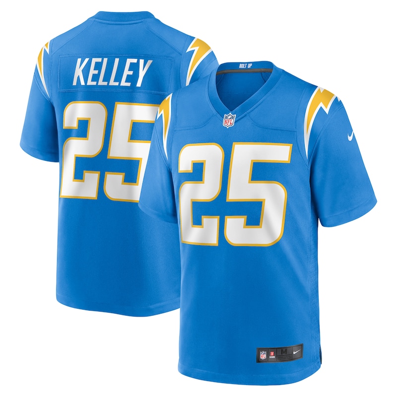 None Joshua Kelley LA Chargers Iconic Cost-Effective Jersey Football A