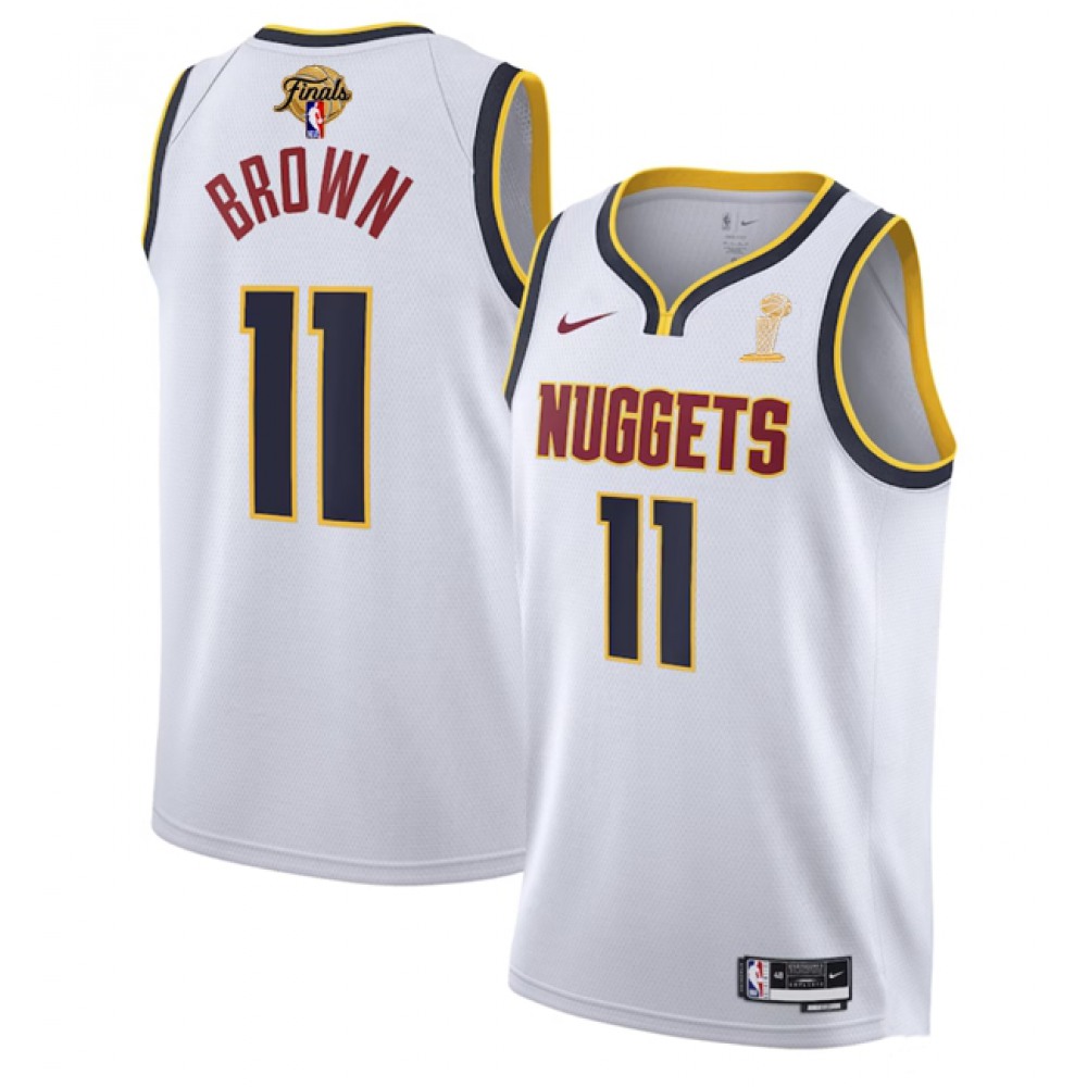 Authentic Denver Nuggets 11 White Jersey - - Must-Have Jersey
