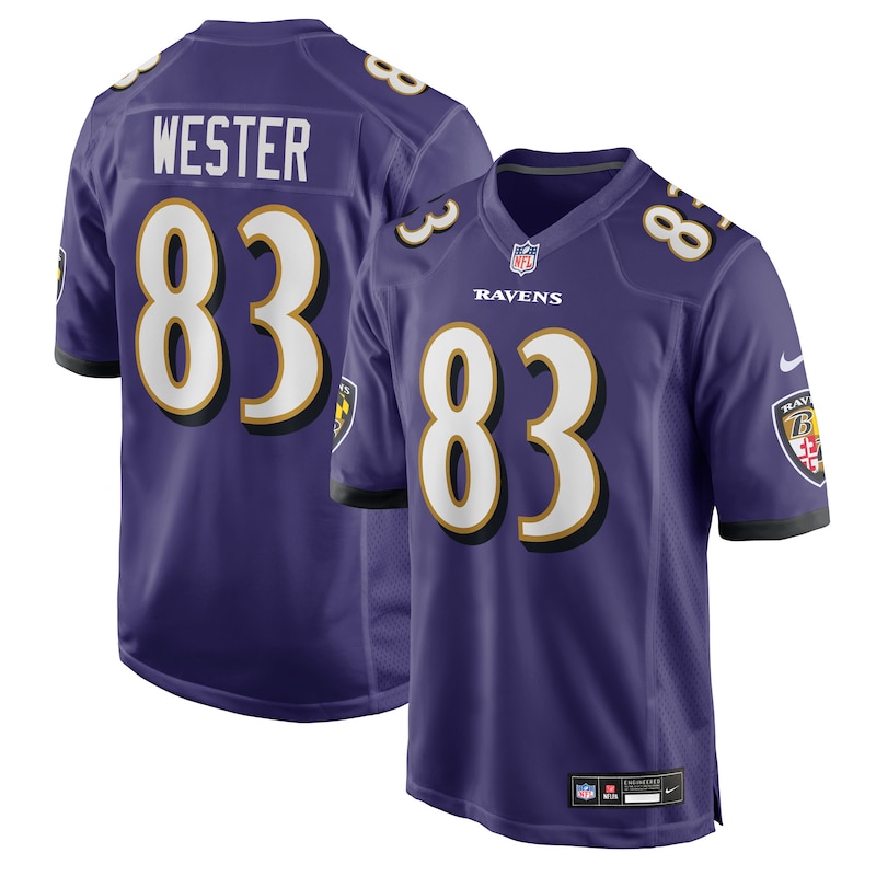None LaJohntay Wester BAL Ravens Sleek Authentic Jersey Football Appar