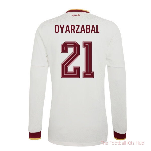 [LK] 2026/27 Spain Authentic Long Sleeves Away Shirt (Oyarzabal 21)