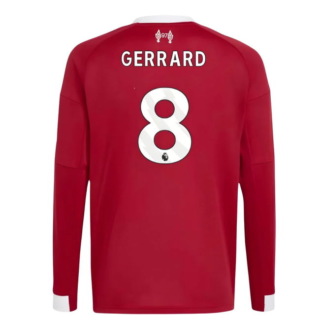 Liverpool 2025-20 Home Football Kit Gerrard 8 L M S Kids