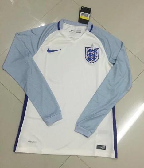 England Home LS 2016 Soccer Jersey Shirt - Official Replica 15079