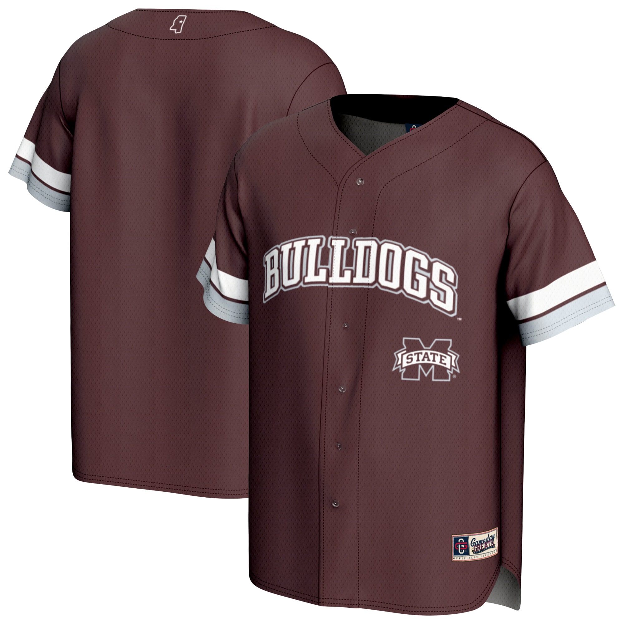 [NJP] Mississippi State Bulldogs GameDay Greats Youth Spirit Baseball Jersey - Maroon