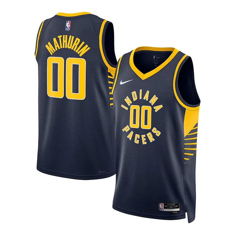 Bennedict Mathurin IND Swingman Jersey - premium NBA - Navy workout