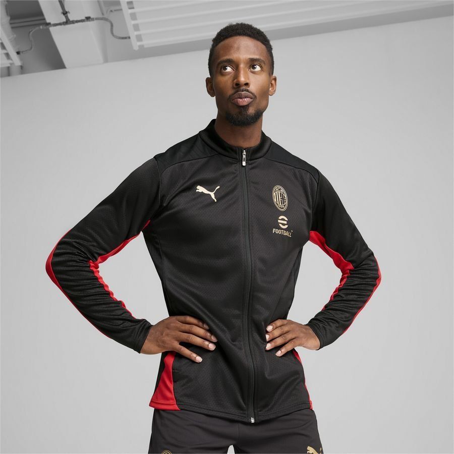 Milan Training Jacket - PUMA Black/For All Time Red