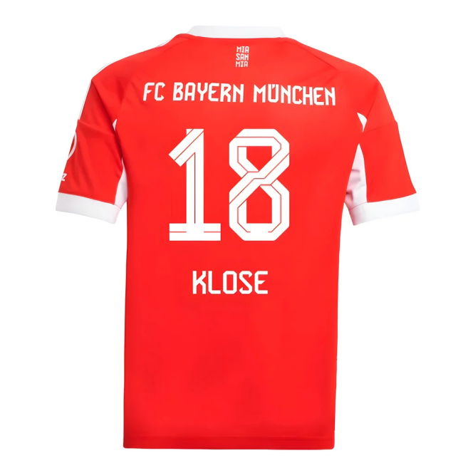 2025-2026 Home Shirt by Bayern Munich (Junior