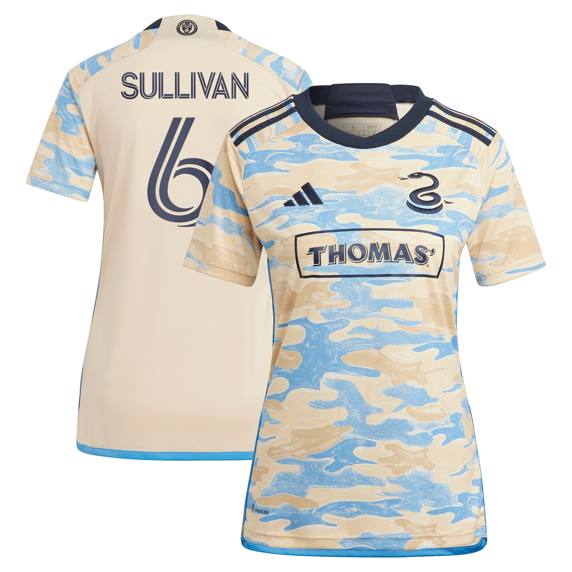 [SJH] Cavan Sullivan Philadelphia Union Women's 2024 Replica Secondary Jersey - Tan