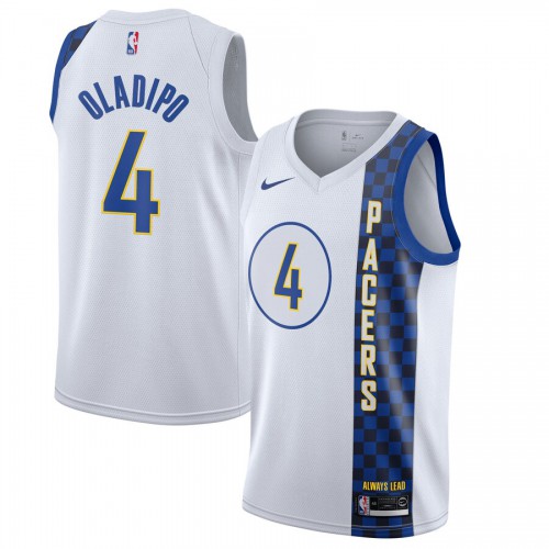 White Nike Indiana Pacers #4 Raptors Jersey - Polyester Game Day Wear