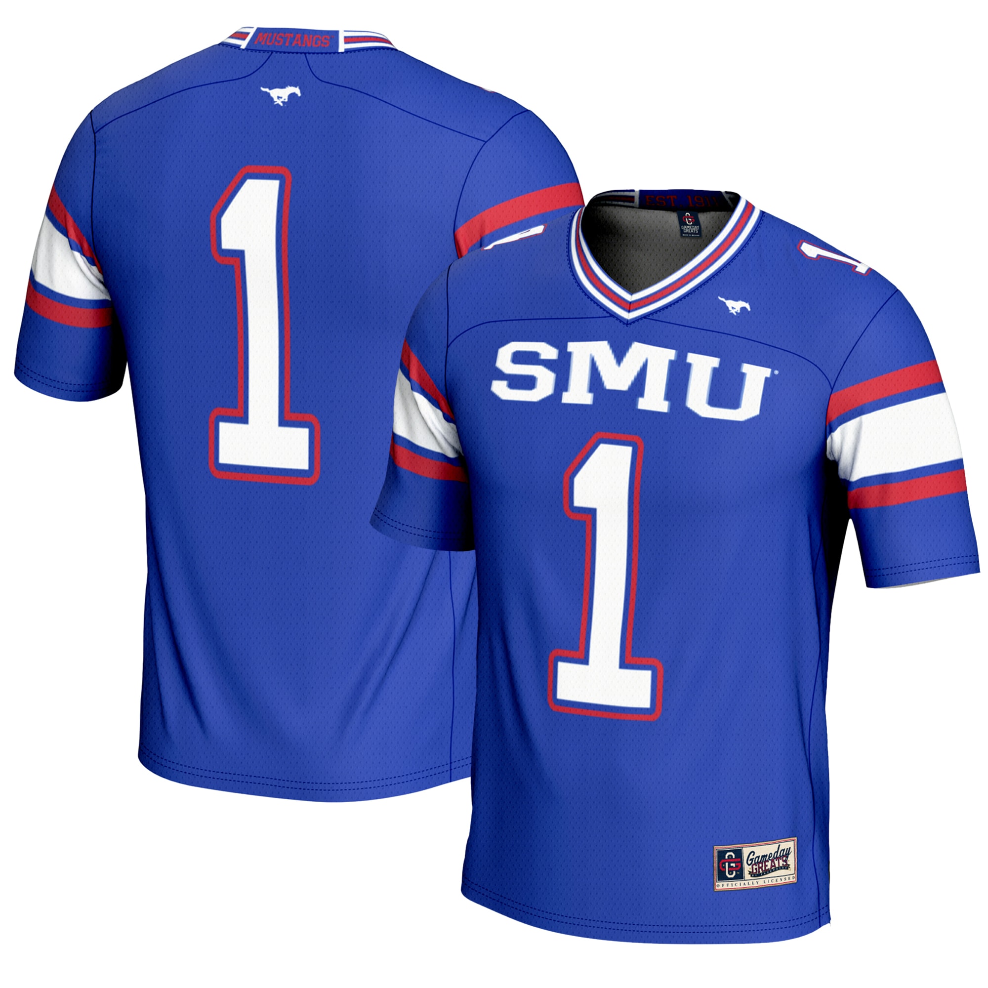 #1 SMU Mustangs GameDay Greats Endzone 26/27 Football Jersey - Royal