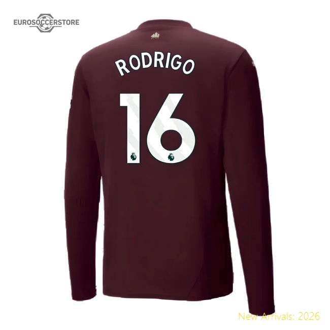 Long Sleeve Shirt Rodrigo 16 Performance 2024-2025 Man City Third