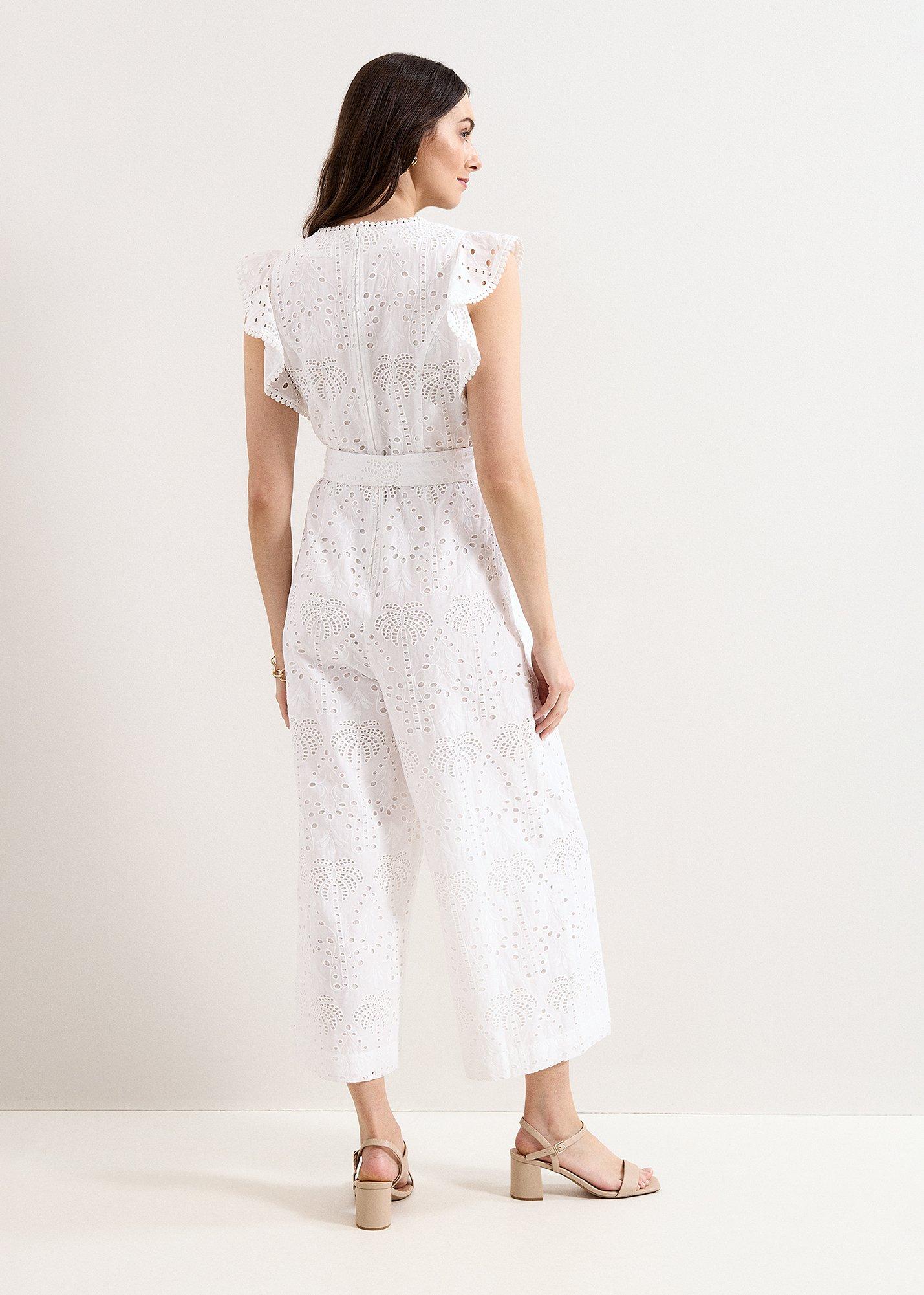 Talulah Broderie White Jumpsuit