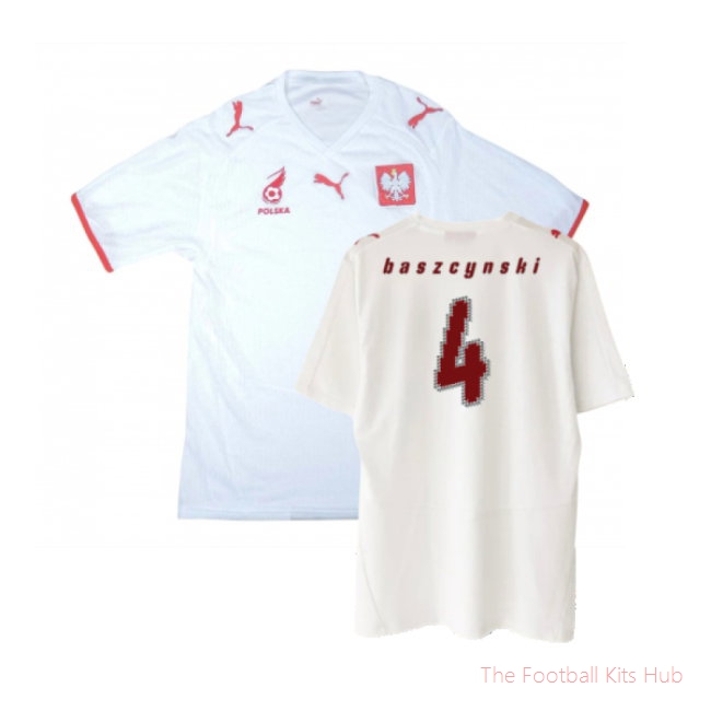Poland 2008-09 Home Shirt (XXL) (Excellent) (Baszcynski 4)