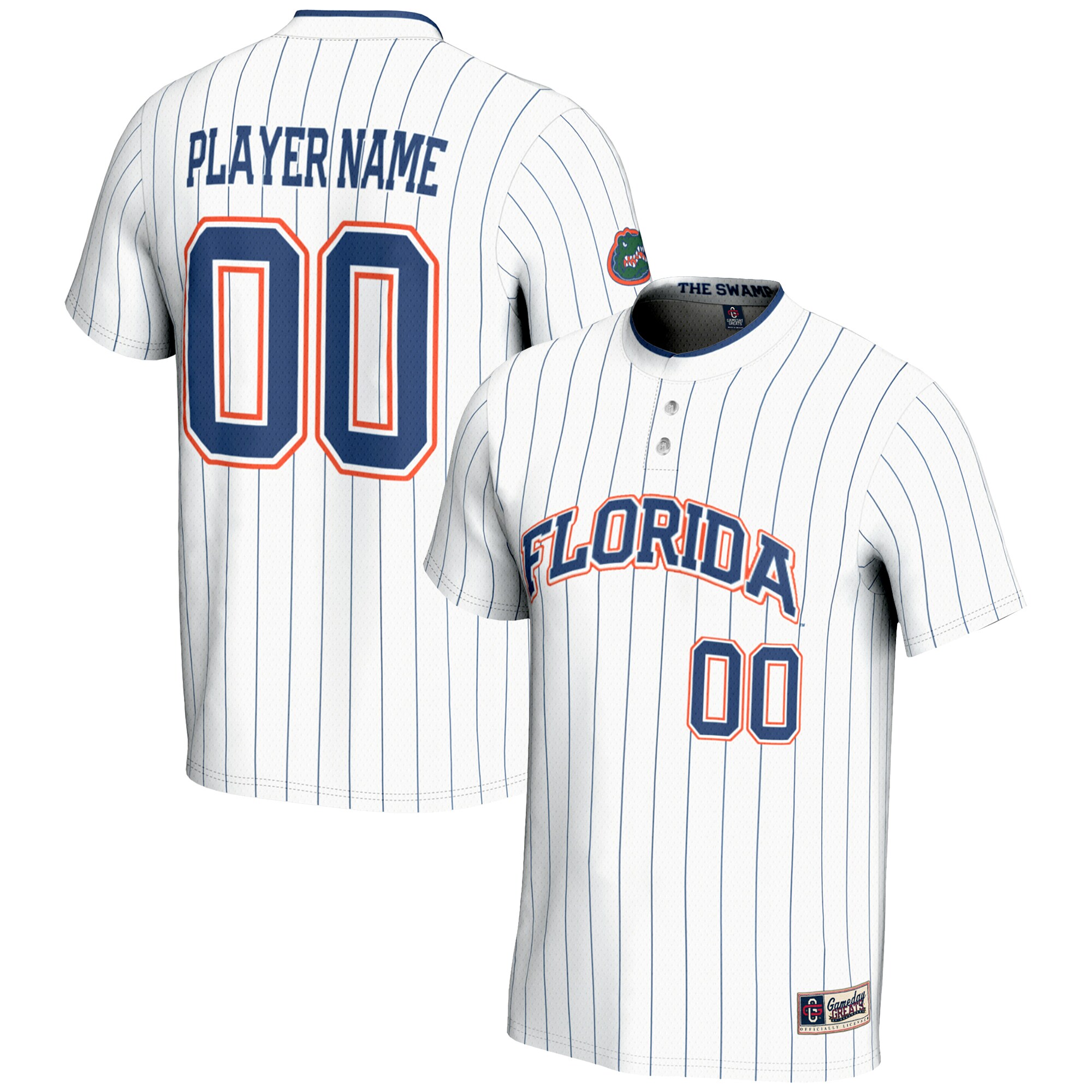 [DDG] Florida Gators GameDay Greats NIL Pick-A-Player Lightweight Softball Jersey - White