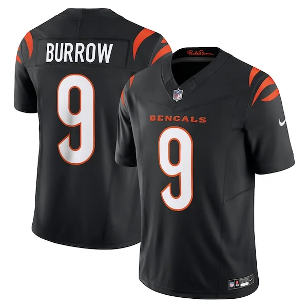 None Joe Burrow Limited Jersey - Black | NFL Player Jersey | NFL Footb