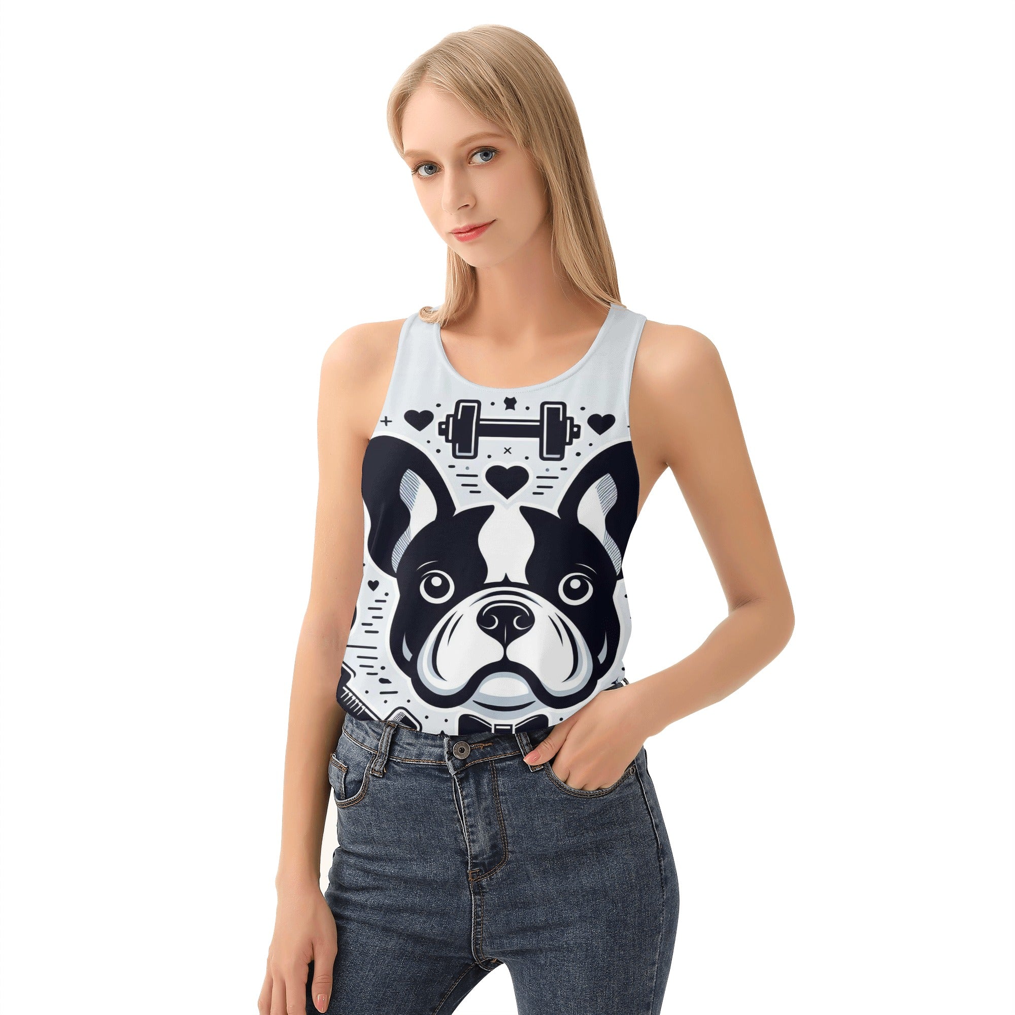 French Bulldog Lover Nova Women Tank Tops Casual Daily Wear