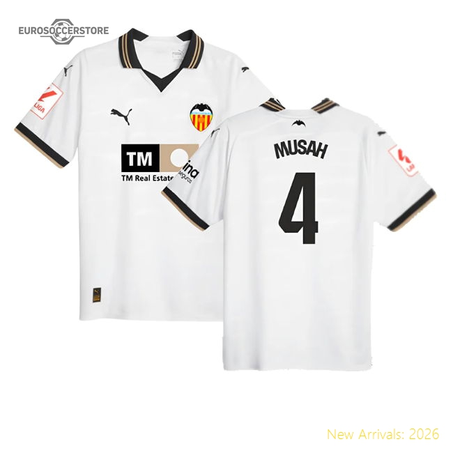 Valencia Cf Children 2023 Home Jersey Shirt Football Fan Match Day Essential
