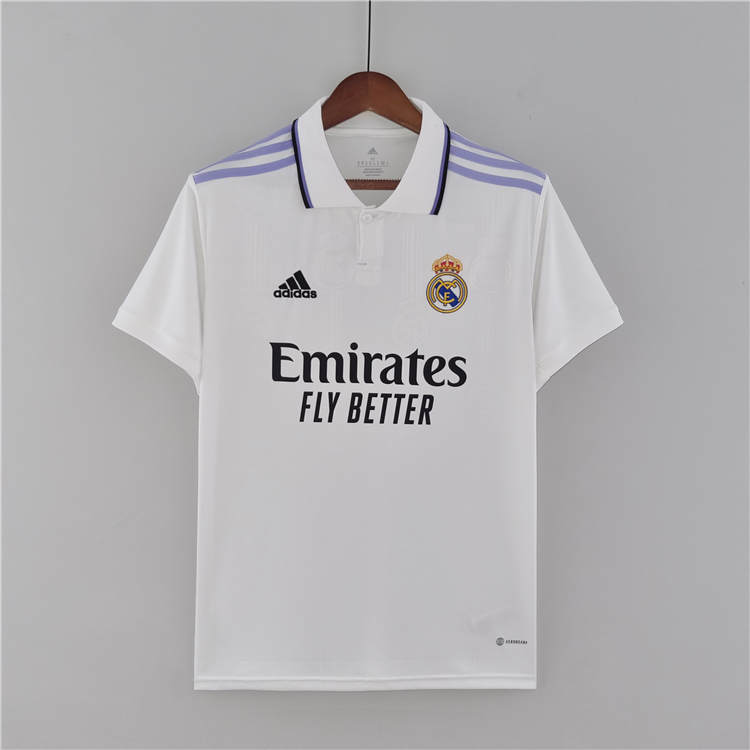 Lightweight Real Madrid 2223 Home White Soccer Jersey Football Shirt