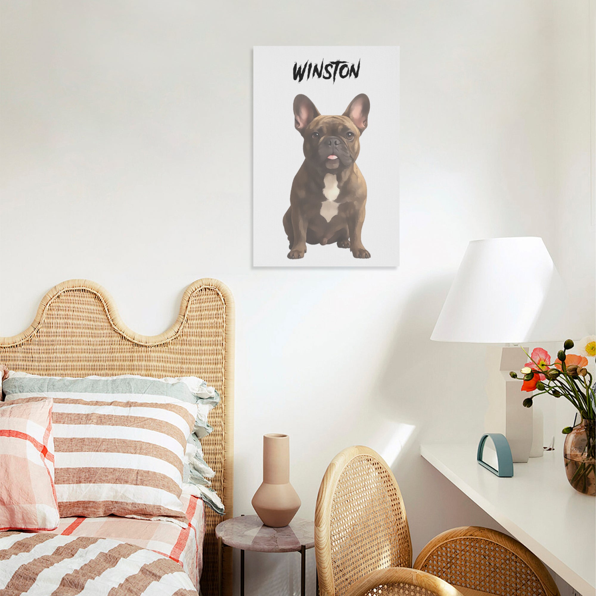 Archie - Personalized Vertical Canvas Painting