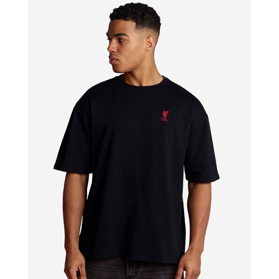 [EFKS] Liverpool Oversized Liverbird Black Apparel T