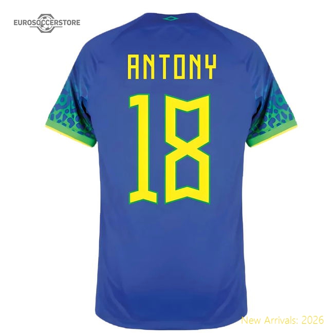 Brazil Away Kit 2022-2023 Stadium Wear Jersey Supporter Exclusive