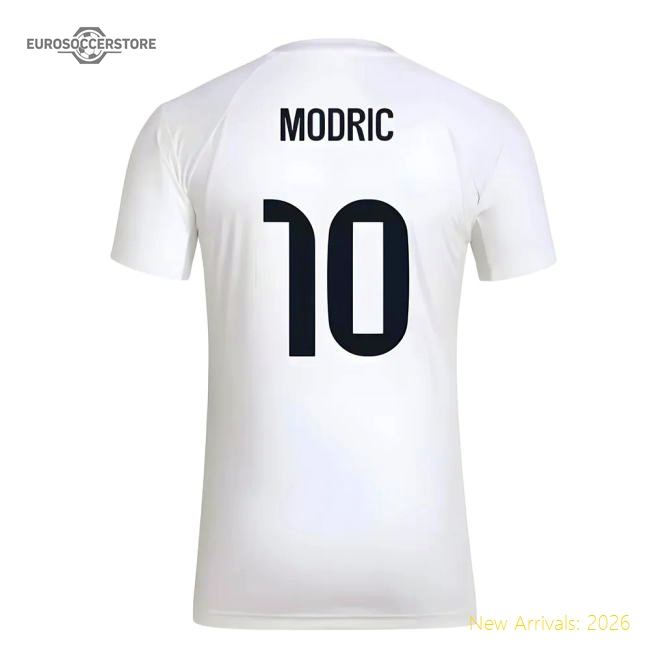 Supporter 2025-2026 Real Madrid Seasonal Graphic Tee (White) (Modric