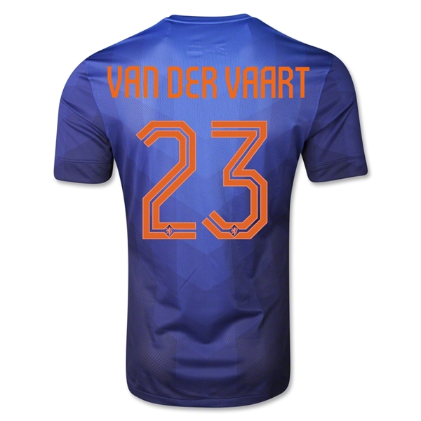 Breathable Netherlands 201415 Away Soccer Shirt 23 VAN DER VAART