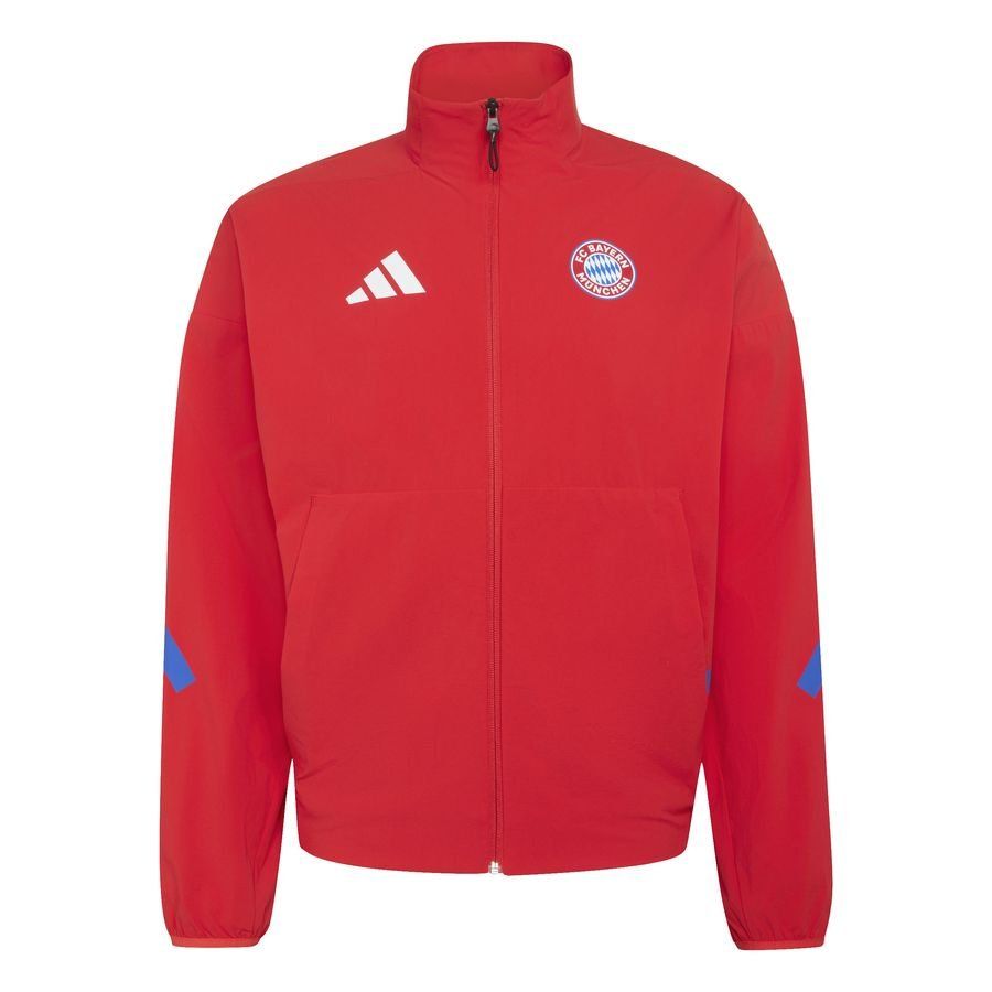 Bayern München Travel Jacket Anthem Red In Multiple Adult Sizes