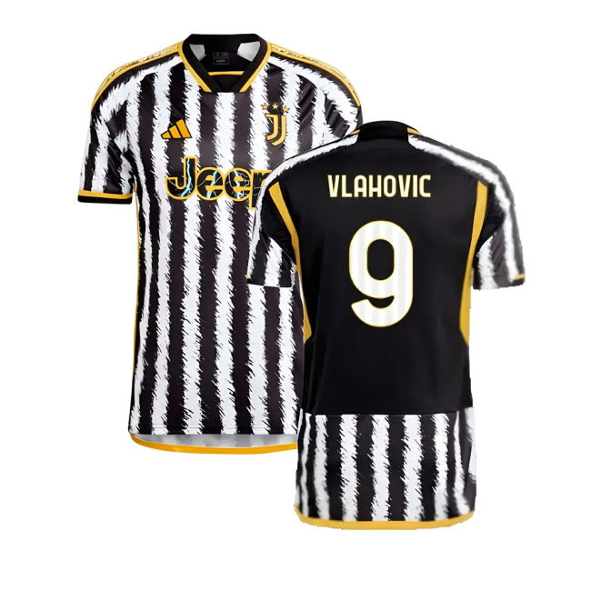 Authentic 2023-2024 Juventus Home With Modern Design - Machine
