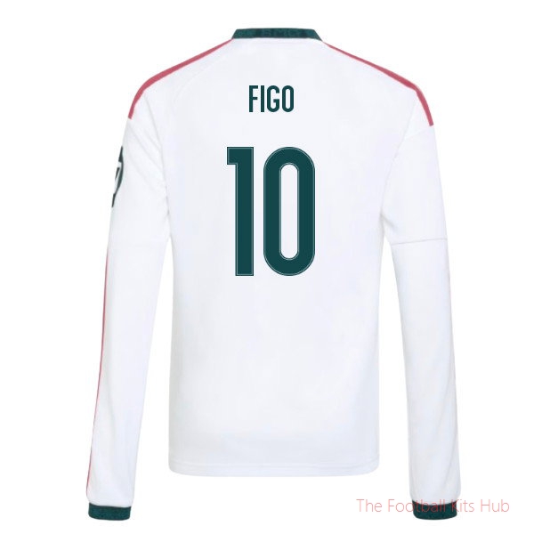 Real Madrid 2026-2027 Long Sleeve Home Shirt (Kids) (Figo 10)