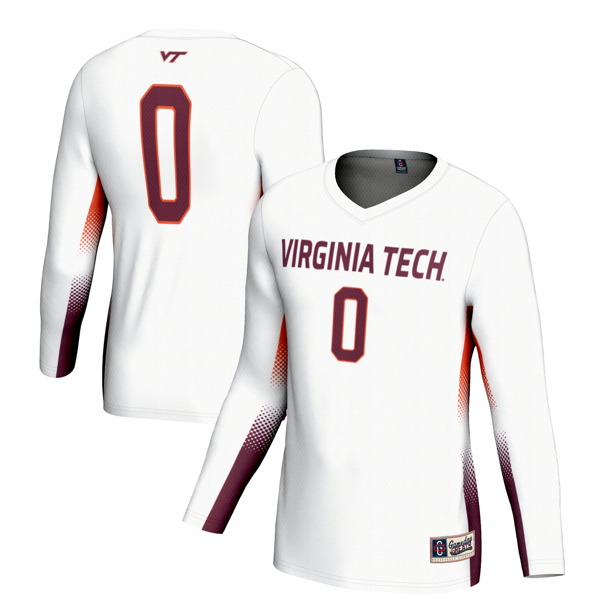 [NJP] Virginia Tech Hokies GameDay Greats Youth Lightweight Volleyball Jersey - White
