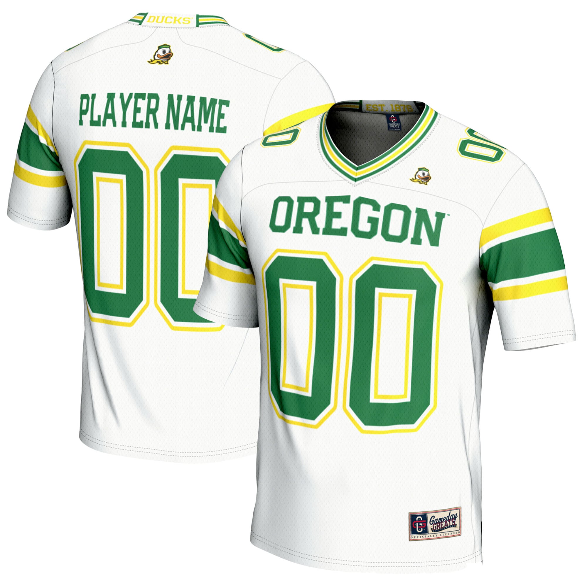Oregon Ducks GameDay Greats NIL Pick-A-Player 26/27 Football Jersey - White