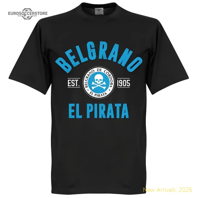 Trending Official Belgrano Cordoba Established T-Shirt - Black