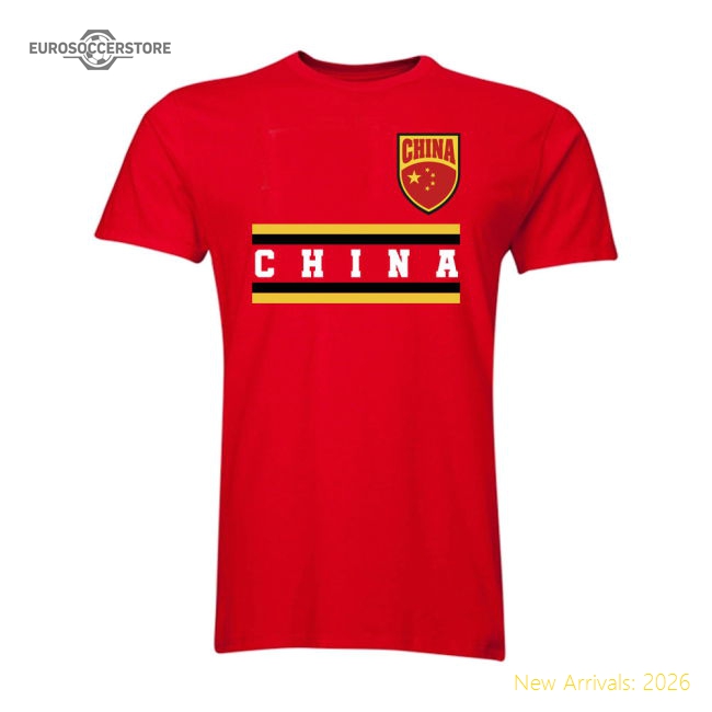 First-class China Core Football Country T-shirt (red) - Premium Collection