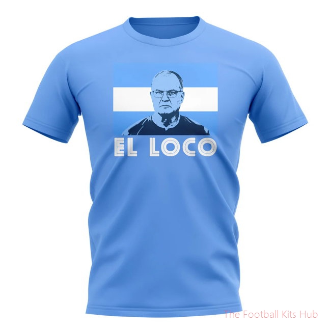 Marcelo Bielsa El Loco T-Shirt (Sky Blue)