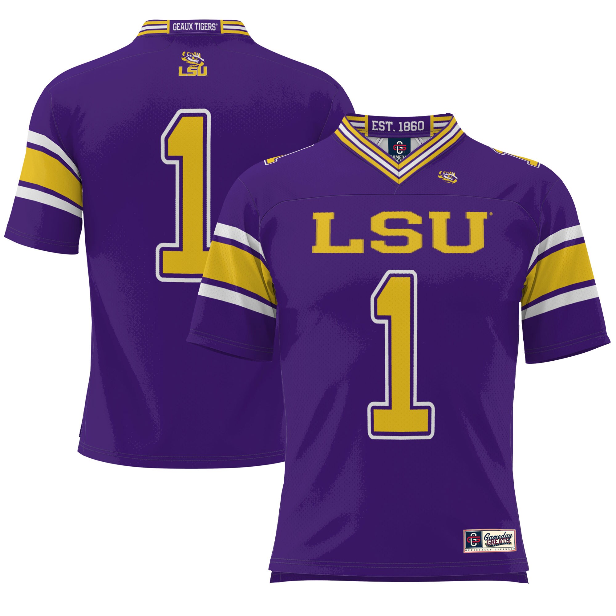 [DDG] LSU Tigers GameDay Greats Endzone Football Jersey - Purple