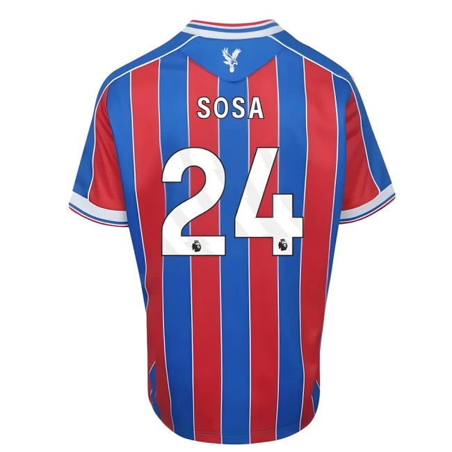Premium Crystal Palace 2025-2026 Home Jersey (Sosa 24) (Kids)