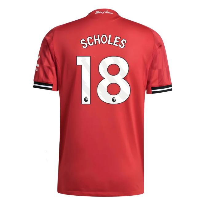 2025-2026 Man Utd Authentic Home Top (Scholes 18)