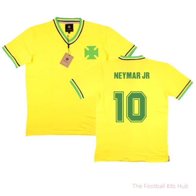 False Nein Brazil Home Football Shirt (NEYMAR JR 10)