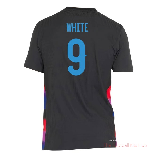 2025-2026 England WEC Authentic Away Shirt (Black) - Mens (WHITE 9)