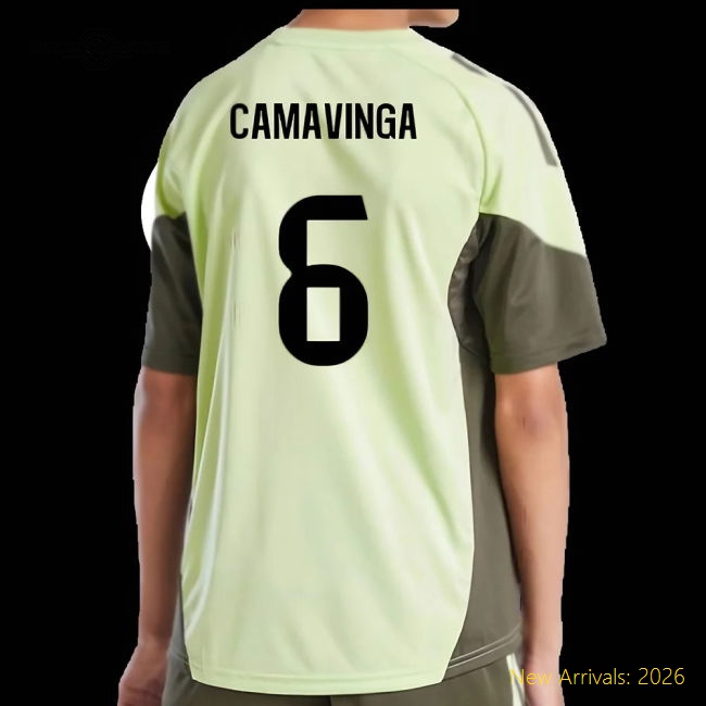 Real Madrid 2024-25 Fan Version For Kids (Camavinga Soccer Jersey