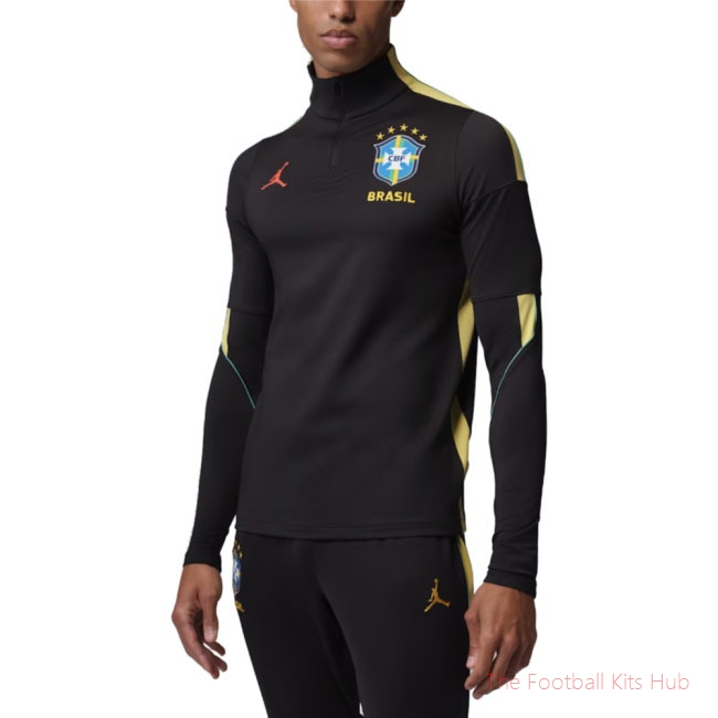 2026-2027 Brazil Strike Dri-Fit Drill Top (Black)