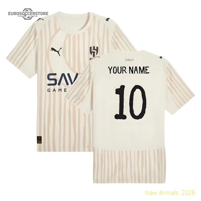 2025-2026 KIDSUPER x Al-Hilal CWC Goalkeeper Shirt (Alpine Snow) (Your Name)