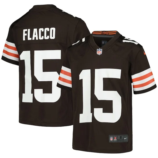 None Joe Flacco Game Jersey - Brown | NFL Player Jersey | NFL Football