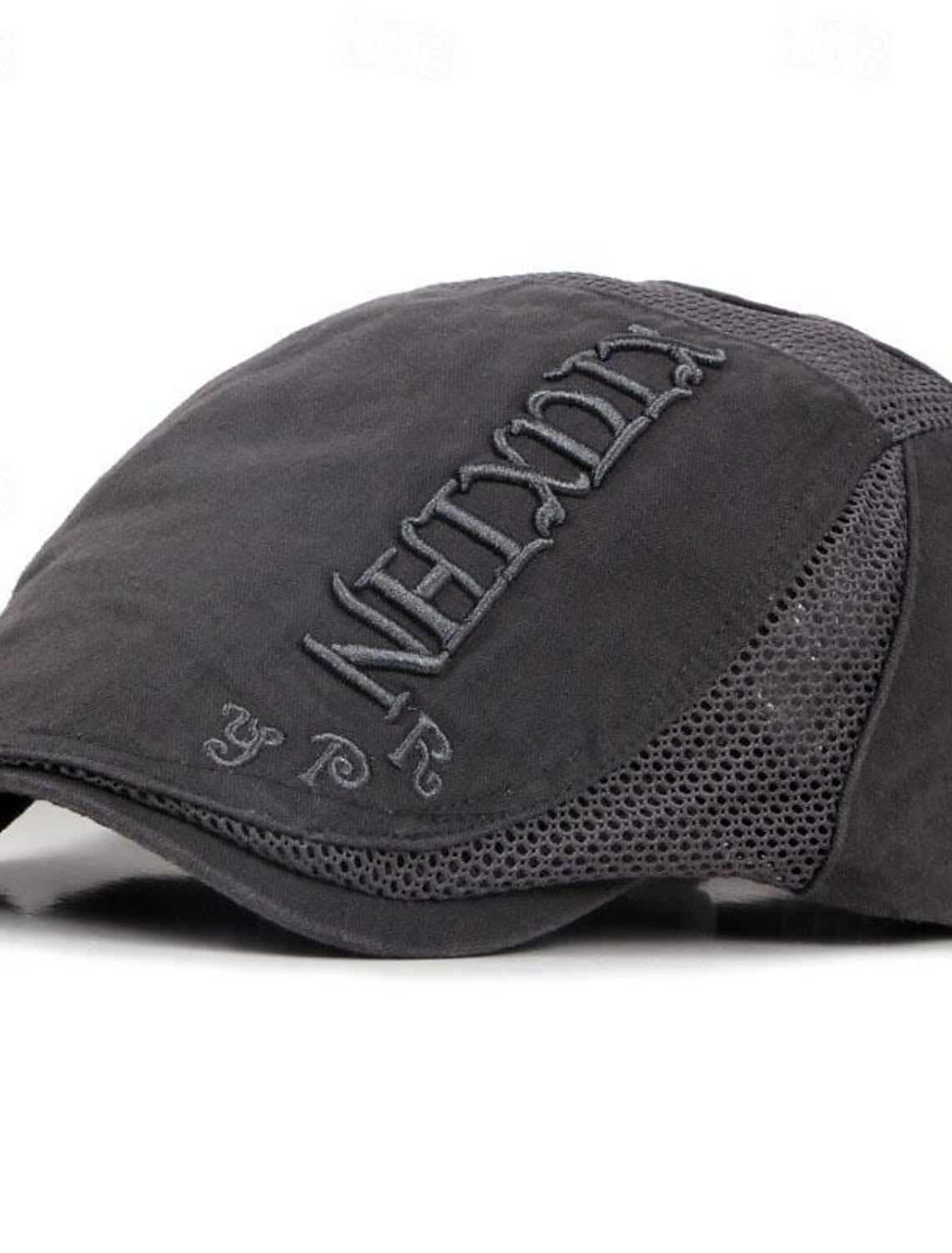 Men's Flat Cap Ascot Hat Newsboy Black khaki Polyester Embroidery