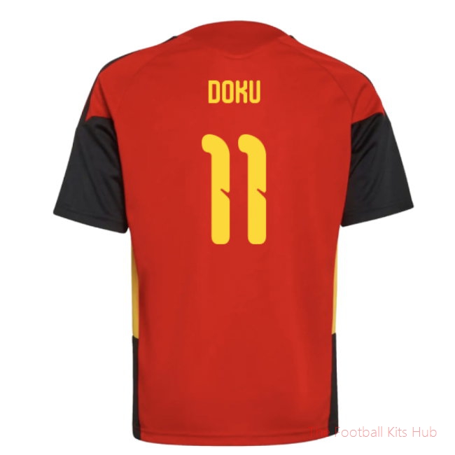 [LK] 2026/27 Belgium Training Jersey (Red) - Kids (Doku 11)