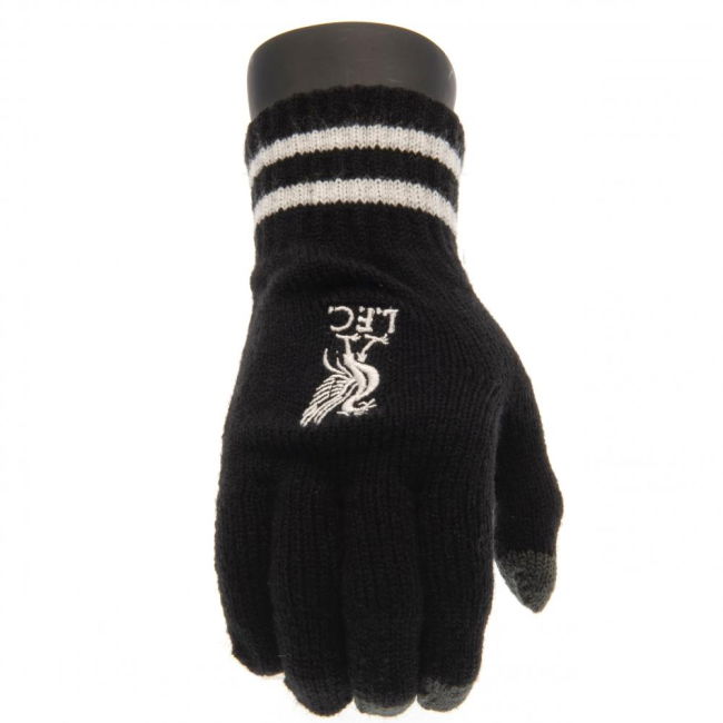 Liverpool FC Touchscreen Knitted Gloves Youths BK (Collector's Item)