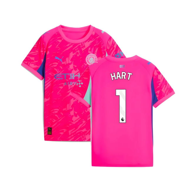 Hart 1 New Man City Home Soccer Jersey 2025-2026 (Kids)