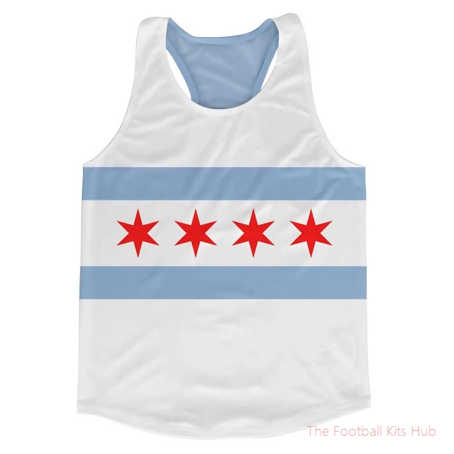 Men Chicago Flag Running Vest
