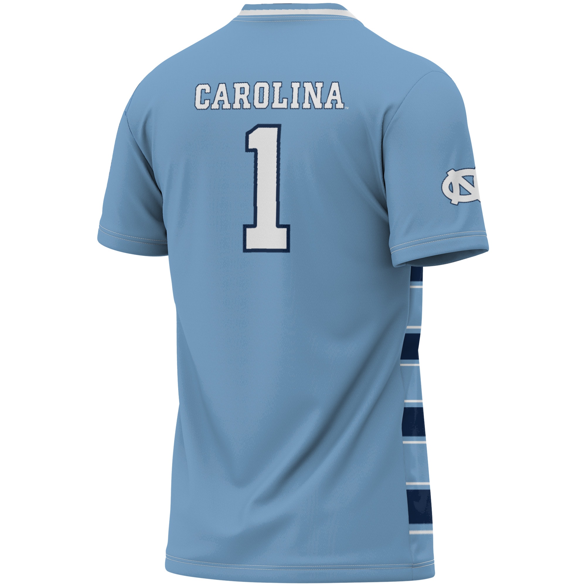 [NJP] North Carolina Tar Heels GameDay Greats Youth Lightweight Soccer Fashion Jersey - Carolina Blue/Navy